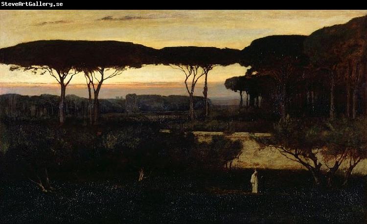 George Inness Pines and Olives at Albano